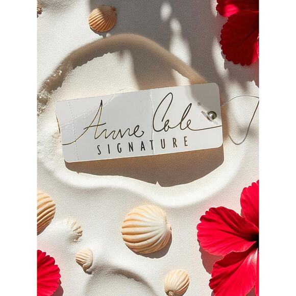 Anne Cole Black Strapless Swimsuit Women's Size 12 Black One Piece New With Tags - Picture 3 of 11